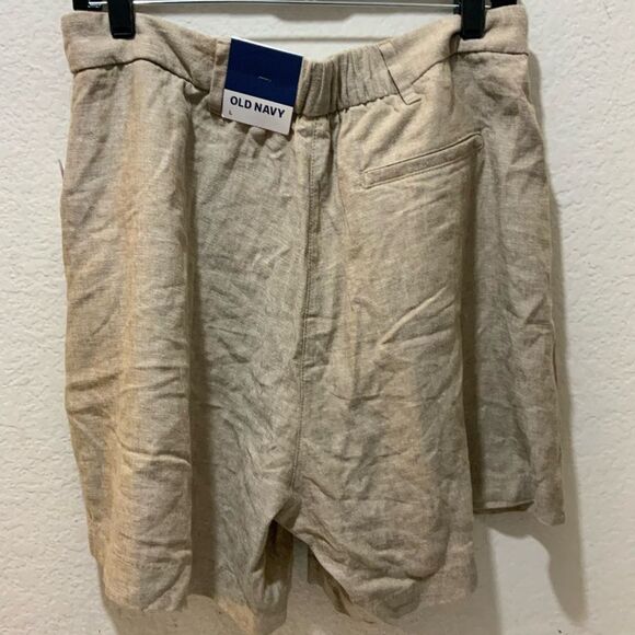 Old Navy high waisted  Linen-Blend Shorts -- 3.5-inch inseam L NEW - Picture 6 of 9
